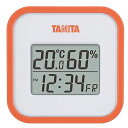 タニタ(TANITA) デジタル温湿度計 置き掛け両用タイプタイプ/マグネット付 オレンジ TT-558-OR