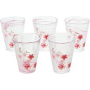 月夜野工房 花 タンブラー5客揃 T1‐0281‐P HaNa