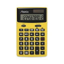 アスカ ビジネスカラー電卓 イエロー C1235Y 1個