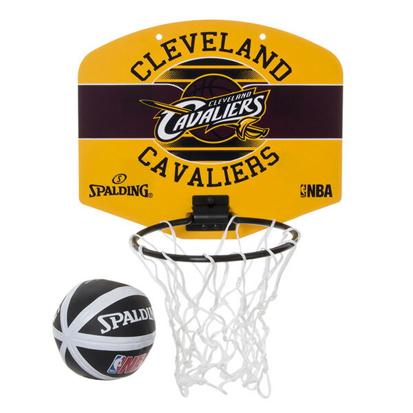 SPALDING スポルディング マイクロミニバックボード キャバリアーズ ミニバスケットゴール ボールセットの画像