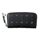 JIMMY CHOO ジミー チュウ FILIPA GRY BLACK ラウンドファスナー長財布 ブランド【送料無料】