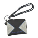 ジバンシィ GIVENCHY 小銭入れ コインケース BK604F COLLAR ZIPPED WALLET BLACK/TURQUOISE BK【送料無料】