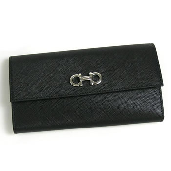 y40OFFzyztFK FERRAGAMO z D GANCINI ICONA VITELL 22B043 NERO BKy36OFFz..