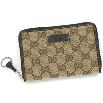 y24OFFzyzOb` GUCCI ܂z K ICON BIT 224249 WALLET ZIP AROUND BEIGE EBONY..