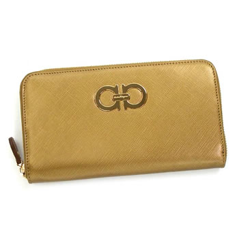 y42OFFzyztFK FERRAGAMO z D GANCINI ICONA VITELL 227125 GOLD GOyzy4..