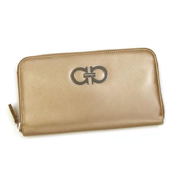 y42OFFzyztFK FERRAGAMO z D GANCINI ICONA VITELL 227125 SKIN BRONZy..