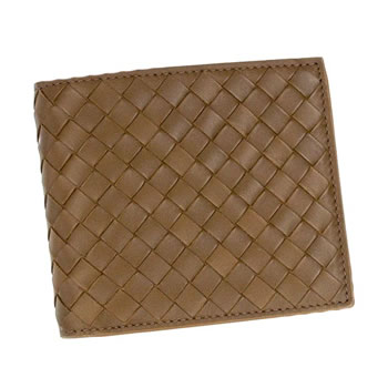 ボッテガ・ヴェネタ BOTTEGA VENETA 財布 二つ折りカード P.FOGLIO INTRECCIATO 113993 CHENE BR【送料無料】【28％OFF】【セール】