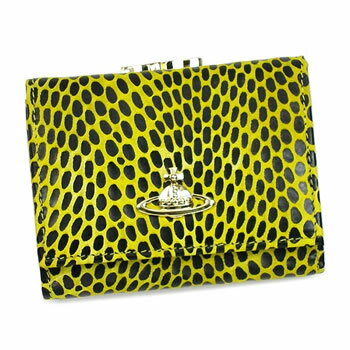 ヴィヴィアン ウエストウッド VIVIENNE WESTWOOD 三つ折り財布 小銭入 SNAKE 1311 GIALLO YL【送料無料】【50％OFF】【セール】【YDKG 円高還元 ブランド】【楽ギフ_包装】【Aug08P3】【50％OFF】【送料無料】