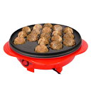 ベジタブル VEGETABLE 18個焼き 電気たこ焼き器 GD-K18R レッド