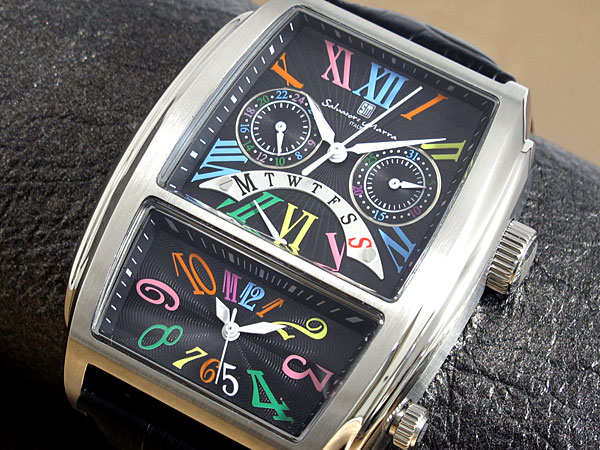サルバトーレマーラ 腕時計 時計 デュアルタイム SM11123-SSBKCL【14％OFF】【セール】