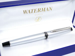 WATERMAN ウォーターマン エキスパート 万年筆 クロームCT F（細字）【36％OFF】【セール】【RCPmara1207】