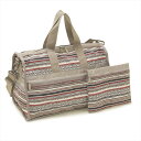 LeSportsac ボストンバッグ MEDIUM WEEKENDER 7184 レディース SEA STRIPE TAN E191 グレーマルチ柄 レスポートサック【送料無料】