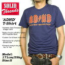 ジャンクフード 古着 アメカジ 好きに メンズ プリント Tシャツ SOLID THREADS ソリッドスレッズ "ADHD"（代引不可）【お買い物マラソン ポイント最大41倍 〜7/12 1:59】ジャンクフード 古着 アメカジ 好きに メンズ プリント TシャツSOLID THREADS ソリッドスレッズ