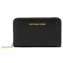 マイケルコース MICHAEL KORS 34H9GJ6D0L 001 BLACK カードケース コインケース JET SET