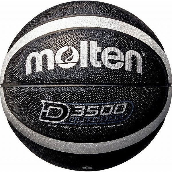 モルテン(Molten) アウトドアバスケットボール6号球(ブラック×シルバー) B6D3500KSの画像