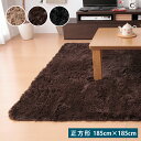 ラグ マット カーペット 正方形 185cm×185cm こ...