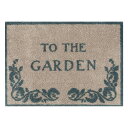 玄関マット Turtle Mat HRP To The Garden 60×85cm 滑り止めラバーつき 柄物 おしゃれ マット コットン ブリティッシュ(代引不可)【送料無料】