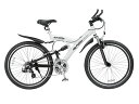 マイパラス 自転車/マウンテンバイク 26インチ 21段変速 Wサス アルミ M-960W ホワイト【送料無料】【5％OFF】【セール】【YDKG 円高還元 ブランド】【楽ギフ_包装】【RCP】