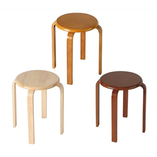 木製丸椅子 木製曲木 スタッキングチェア 丸型 チェア 椅子【送料無料】(代引き不可)【Aug08P3】