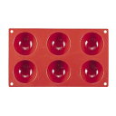 Marttellato(マルテラート) フレキシブルモルドSF002 70 半丸型 6ヶ取 WSL31
