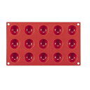 Marttellato(マルテラート) フレキシブルモルドSF005 40 半丸型 15ヶ取 WSL32