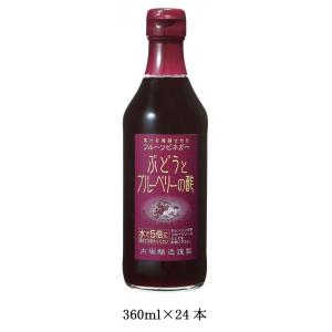 内堀醸造 フルーツビネガー ぶどうとブルーベリーの酢 360ml 24本【Aug08P3】