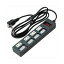 YAZAWA 個別集中スイッチ付節電タップ Y02BKS452BK
