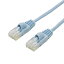 ミヨシ カテ6ストレートLANケーブル スリムタイプ 直径3.5mm ブルー 3m LAN-TS603BL