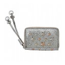 JIMMY CHOO ジミー チュウ- コインケース NELLIE GTA CHAMPAGNE/ROSE GOLD METALLIC MIX【送料無料】