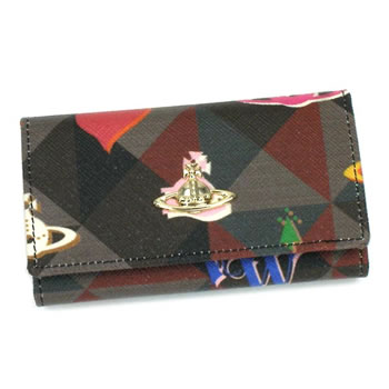 ヴィヴィアン ウエストウッド VIVIENNE WESTWOOD キーケース LOGOMANIA 32156 KEY WALLET BLACK BK【44％OFF】【セール】【RCPmara1207】