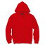 12.5ozヘビーウェイト裏起毛プルパーカー 2220 レッド Mサイズ