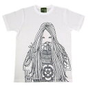 戦国武将Tシャツ 【織田信長 第2弾】 Lサイズ 半袖 ホワイト(白) 〔Uネック おもしろ〕