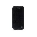 ZENUS iPhone5 レザーケース マステージ レタリング 手帳タイプ(Bar folder) ブラック