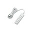 (まとめ)エレコム ほこりシャッター付き電源タップ T-ST02-22630WH【×3セット】
