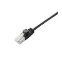 (まとめ)エレコム ツメ折れ防止スリムLANケーブル(Cat6準拠) LD-GPST/BK10【×10セット】