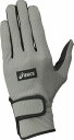 アシックス GROUND GOLF メッシュグローブ GGG629 グレー(11)