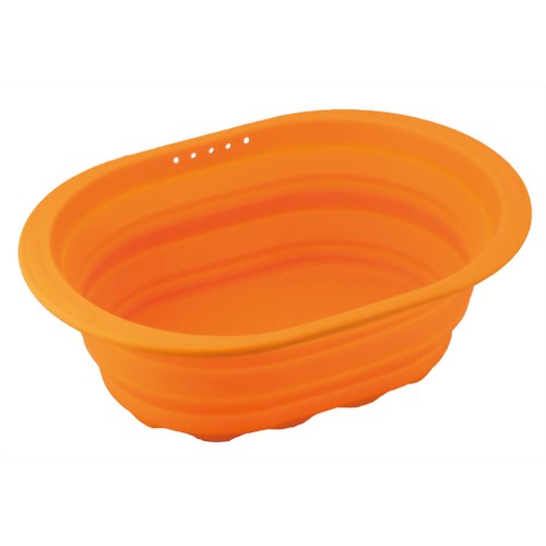 和平フレイズ スキッとシリコーン 小判型洗い桶 オレンジ SR-4883【Aug08P3】