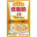 いなばペットフード イナバ低脂肪パウチささみ&ミックス野菜80g