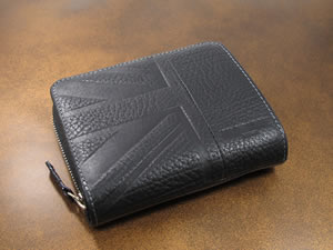 ミチコロンドン ボタン式 短財布 メンズ MJ5405-10【16％OFF】【セール】