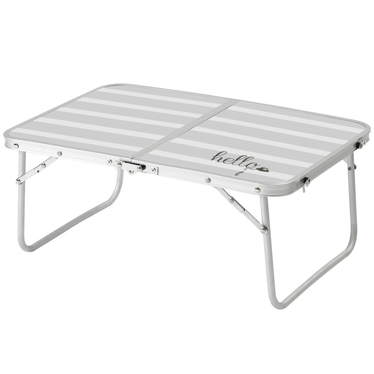 roomnhome M +キャンプ折りたたみテーブル ハロー 26×63×42cm 折り畳み テーブル 軽量 北欧風 可愛い インテリア(代引不可)【送料無料】の画像