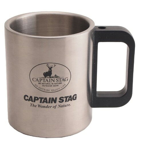 キャプテンスタッグ フリーダムダブルステンマグカップ300ml M-7328の画像
