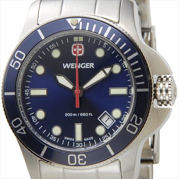 WENGER ウェンガー 腕時計 WEN72338 レディース バタリオン ブルー/シルバ…...:rcmdse:12165242