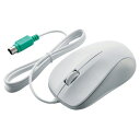 光学式マウス/PS2/3ボタン/ホワイト/ROHS指令準拠 エレコム M-K6P2RWH/RS(代引き不可)
