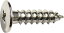 TRUSCO 超低頭タッピングねじ ニッケルメッキ M4X25 16本入 TFTN0425
