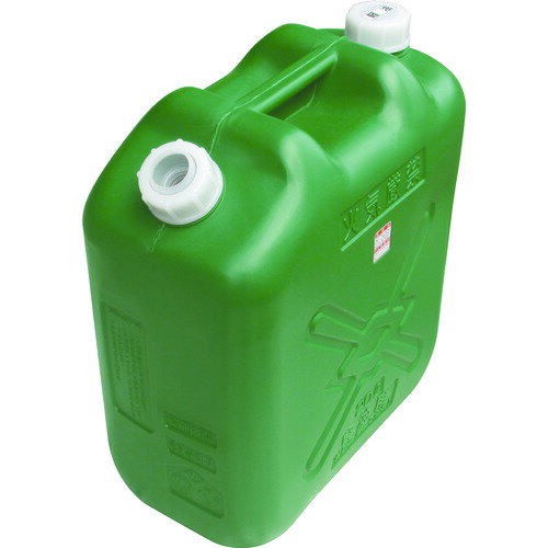 ヒシエス 軽油缶 20L(消防法適合品)ノズル付(北陸土井工業)