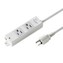 サンワサプライ 工事物件雷ガードタップ(3P・マグネット付・2個口・3m) TAP-K2NSP-3(代引不可)