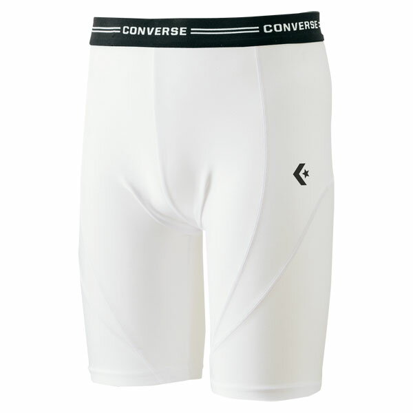 CONVERSE（コンバース） サポートアクティブタイツ CB241820 1100 ホワイト Lの画像