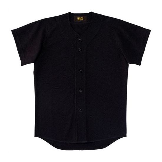 ZETT(ゼット) 少年用ユニフォームシャツ ブラック BU2071 1900 サイズ:130 野球＆ソフト ユニフォーム シャツJRの画像