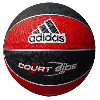 モルテン(Molten) バスケットボール5号球 adidas コートサイド(レッド×ブラック) AB5122RBKの画像