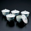 オオエックス 蓋付湯呑5客揃 花の舞 1 組 UK-70020 文房具 オフィス 用品【S1】